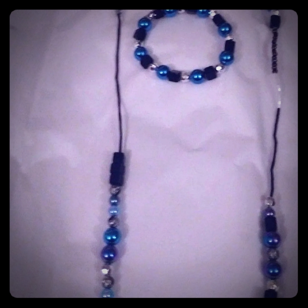 Necklace, and bracelet set.